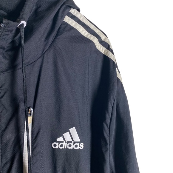 Adidas Hooded Windbreaker-front pockets ,Lightweight, full front Zip - Picture 4 of 9
